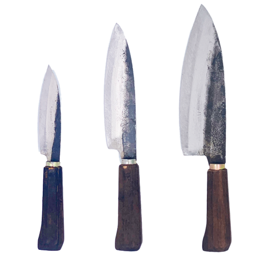 Authentic Blades DAU BEP, asisatisches Küchenmesser, Klinge aus Kohlenstoffstahl